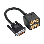 Adaptateur DVI-I Dual Link mâle / 2 VGA femelles pas cher