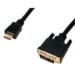 Câble DVI-D Single Link mâle / HDMI mâle (1.5 mètres) plaqué or pas cher