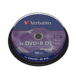 Verbatim DVD+R DL 8.5 Go 8x (par 10, spindle) pas cher