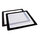 Filtre à poussière magnétique carré 120 mm (cadre noir, filtre blanc) pas cher
