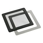 Filtre à poussière magnétique carré 120 mm (cadre noir, filtre noir) pas cher