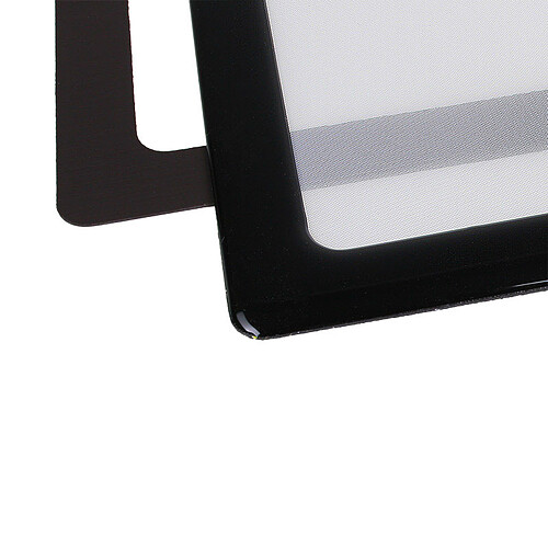 Filtre à poussière magnétique carré 200 mm (cadre noir, filtre blanc) pas cher