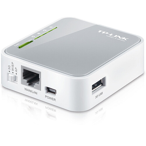 TP-LINK TL-MR3020 Routeur WiFi N 150Mbps compatible 3G/3G+/4G* portable pas cher