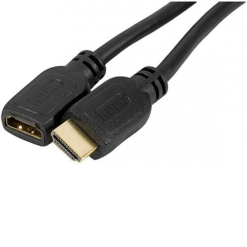 Rallonge HDMI mâle/femelle (plaqué or) - (1 mètre) pas cher