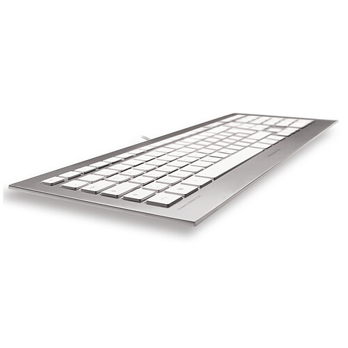 Cherry Strait Corded Keyboard (argent/blanc) pas cher