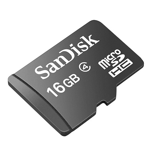 SanDisk Carte mémoire microSDHC 16 Go + Adaptateur SD pas cher