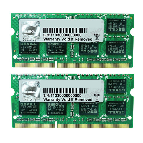 G.Skill SO-DIMM 16 Go (2 x 8 Go) DDR3 1600 MHz CL11 pas cher