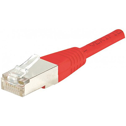 Câble RJ45 catégorie 5e F/UTP 10 m (Rouge) pas cher
