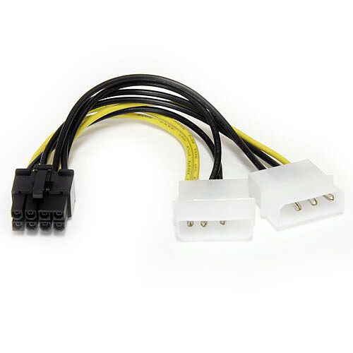 Adaptateur d'alimentation Molex vers connecteur PCI-E 8 pins pas cher