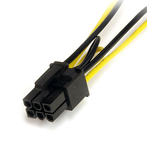 StarTech.com Câble adaptateur d'alimentation pour carte vidéo - 2x SATA vers PCIe 6 pins pas cher
