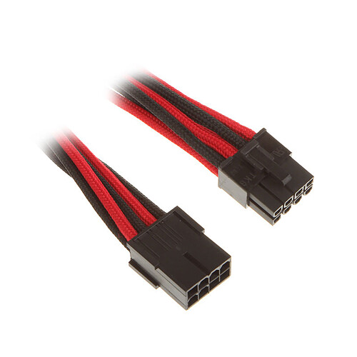 BitFenix Alchemy Red/Black - Extension d'alimentation gainée - PCI Express 8 broches - 45 cm pas cher