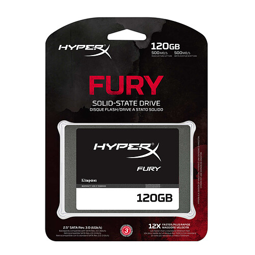 HyperX Fury SSD Series 120 Go pas cher