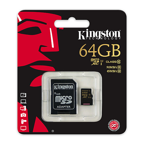 Kingston SDCA10/64GB pas cher