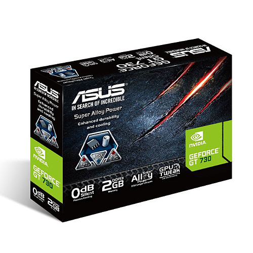 ASUS GT730-SL-2GD3-BRK - GeForce GT 730 2 Go pas cher