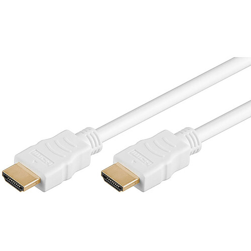 Cordon High Speed HDMI with Ethernet Blanc (1 mètre) pas cher