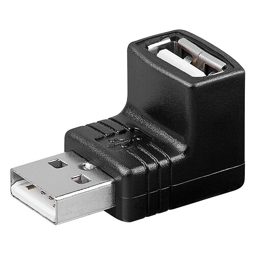 Adaptateur USB 2.0 type A mâle / type A femelle (coudé 90°) pas cher
