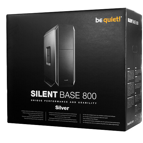 be quiet! Silent Base 800 (Noir/Argent) pas cher