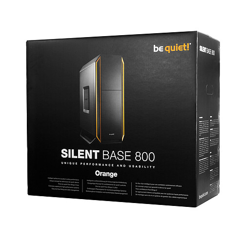 be quiet! Silent Base 800 (Noir/Orange) pas cher