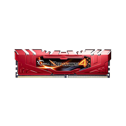 G.Skill RipJaws 4 Series Rouge 8 Go (2x 4 Go) DDR4 2400 MHz CL15 pas cher