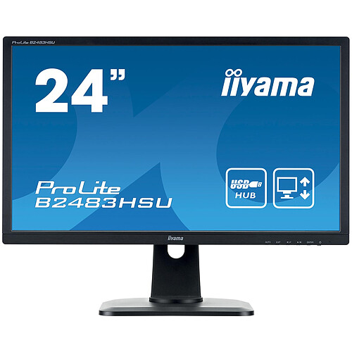 iiyama 24" LED - ProLite B2483HSU-B1DP pas cher