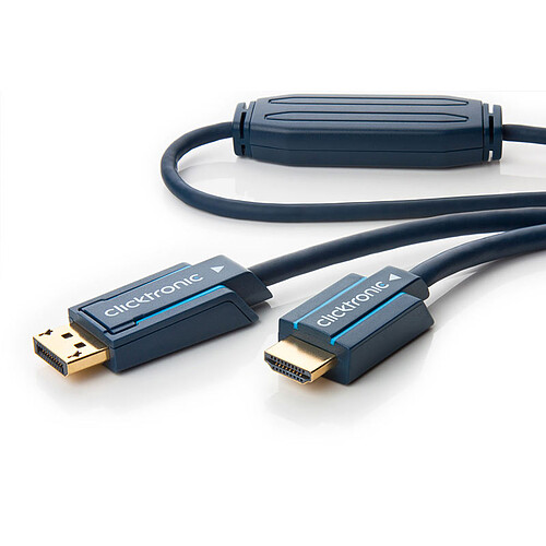 Clicktronic câble DisplayPort / HDMI (2 mètres) pas cher