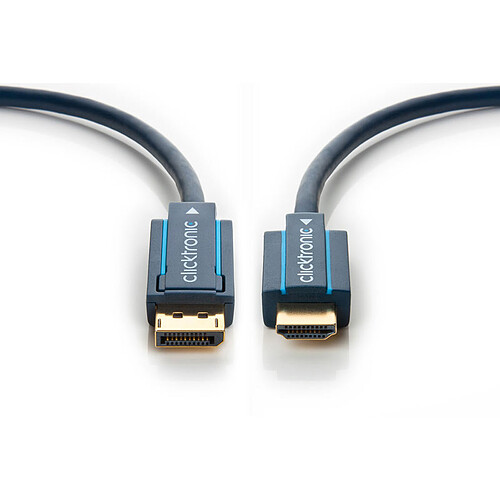 Clicktronic câble DisplayPort / HDMI (5 mètres) pas cher