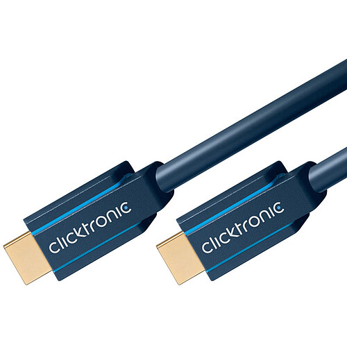 Clicktronic câble High Speed HDMI with Ethernet (2 mètres) pas cher