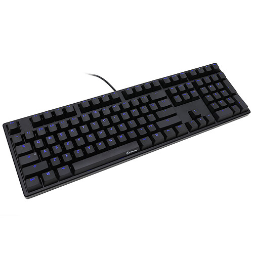 Ducky Channel One (coloris noir - MX Red - LEDs bleues - touches ABS) pas cher