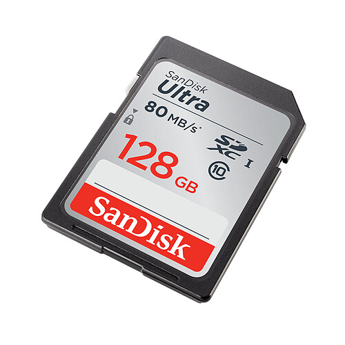 SanDisk Ultra SDXC UHS-I 128 Go 80 Mb/s pas cher