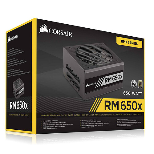 Corsair RM650x 80PLUS Gold pas cher
