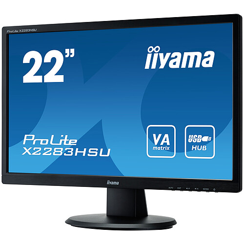 iiyama 21.5" LED - ProLite X2283HSU-B1DP pas cher