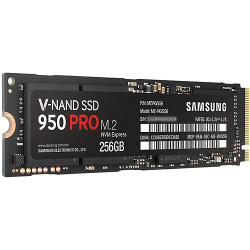 Samsung SSD 950 PRO M.2 PCIe 256 Go pas cher