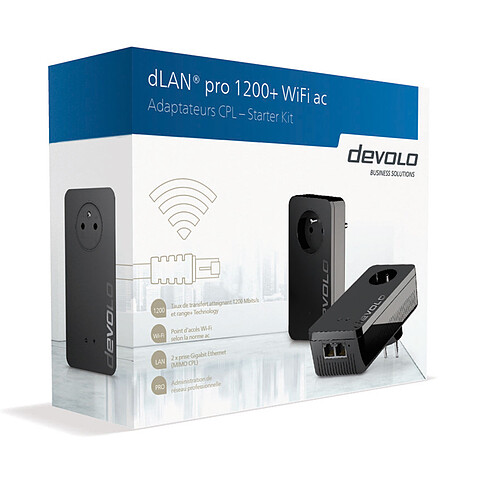 Devolo Starter Kit dLAN pro 1200+ WiFi AC pas cher
