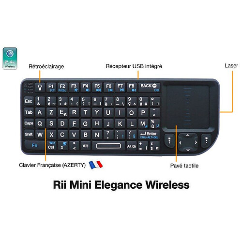 Riitek RII Mini Elegance Wireless pas cher