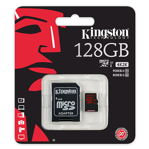 Kingston SDCA3/128GB pas cher