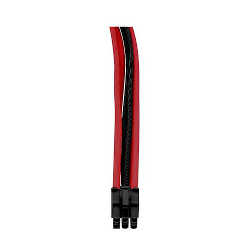 Thermaltake TtMod Sleeve Cable (Extension Câble Tressé) - Rouge et Noir pas cher
