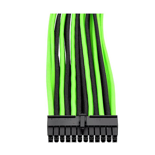 Thermaltake TtMod Sleeve Cable (Extension Câble Tressé) - Vert et Noir pas cher