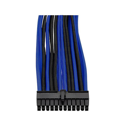 Thermaltake TtMod Sleeve Cable (Extension Câble Tressé) - Bleu et Noir pas cher