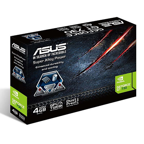 ASUS GT730-4GD3 - GeForce GT 730 4 Go pas cher