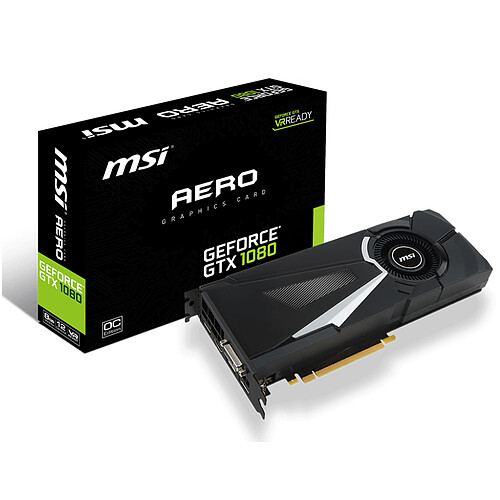 MSI GeForce GTX 1080 AERO 8G OC pas cher