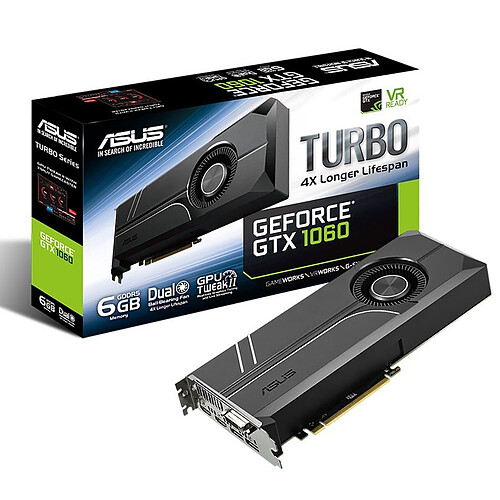 ASUS GeForce GTX 1060 TURBO-GTX1060-6G pas cher