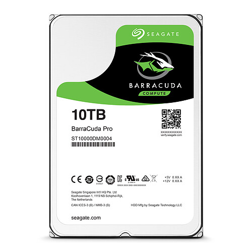 Seagate BarraCuda Pro 10 To (ST10000DM0004) pas cher