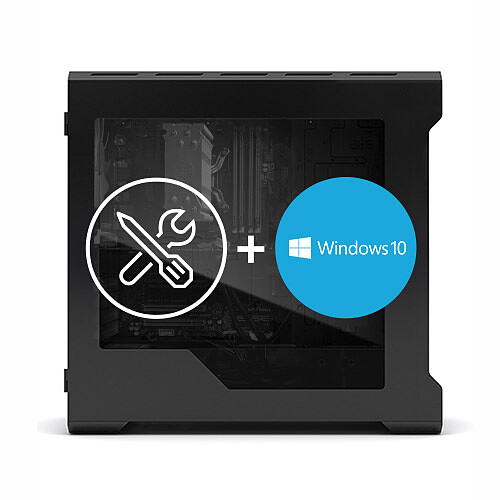 Montage d'un PC avec licence et installation Windows 10 Famille 64 bits pas cher