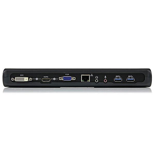 StarTech.com Station d'accueil USB 3.0 universelle double affichage pour PC portable pas cher