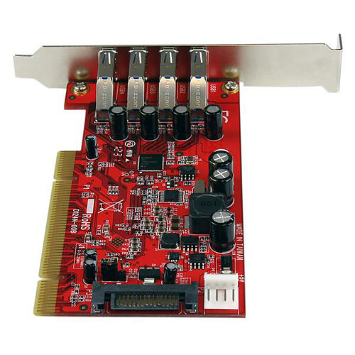 StarTech.com Carte contrôleur PCI 4 ports USB 3.0 pas cher