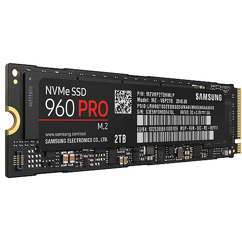 Samsung SSD 960 PRO M.2 PCIe NVMe 2 To pas cher