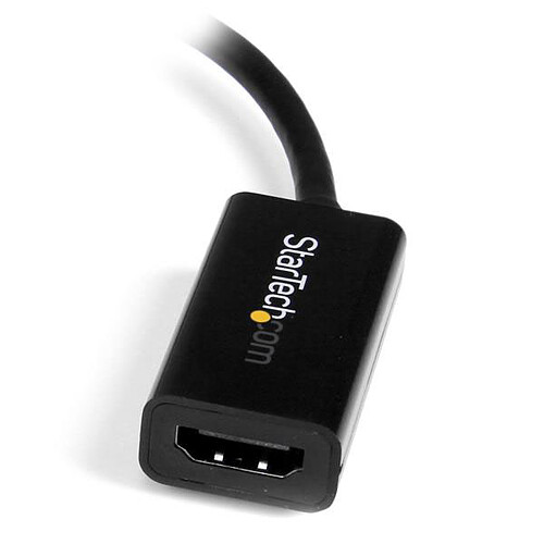 StarTech.com Adaptateur mini DisplayPort 1.2 vers HDMI 4K 30 Hz - M/F - 0.15 m - Noir pas cher