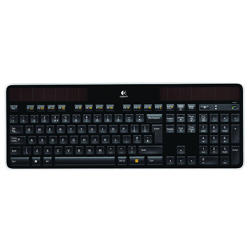 Logitech Wireless Solar Keyboard K750 (Noir) pas cher