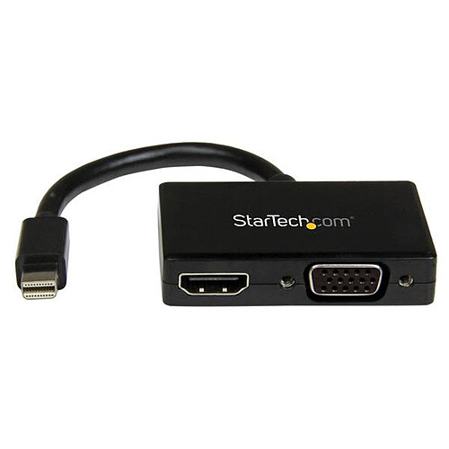 StarTech.com Adaptateur Audio-Vidéo 2 en 1 mini DisplayPort vers HDMI et VGA - M/F - 0.15 m pas cher