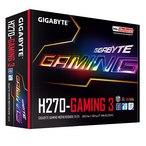 Gigabyte GA-H270-GAMING 3 pas cher